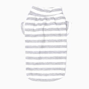 Grey Striped Top | Dog Cat Shirt | Dog Cat Clothing | The Modern Pup